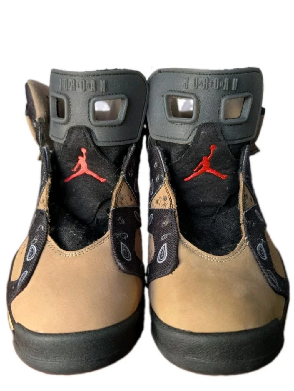 Air Jordan 6 Retro X Cactus Jack Sneakers US Men Size 10.5 Black / Beige